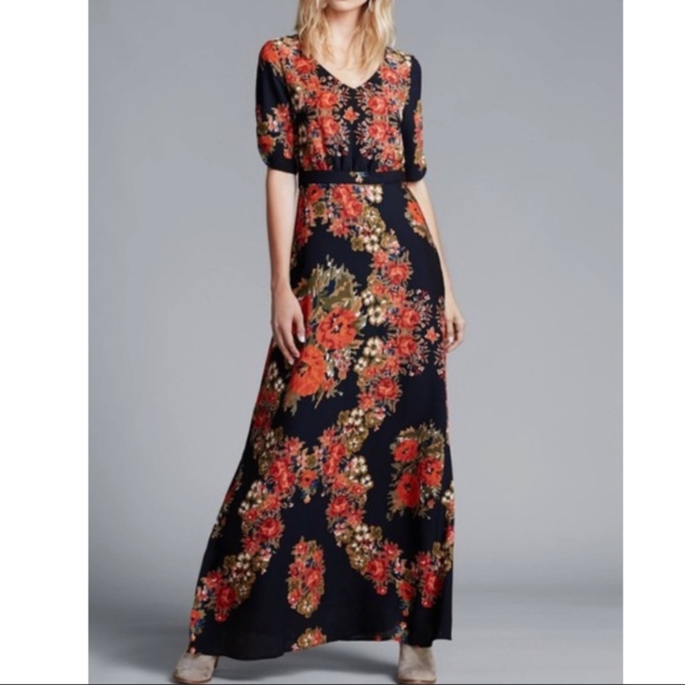 Anthropologie Paper Crown Wreathed Maxi Dress - Picture 4 of 12